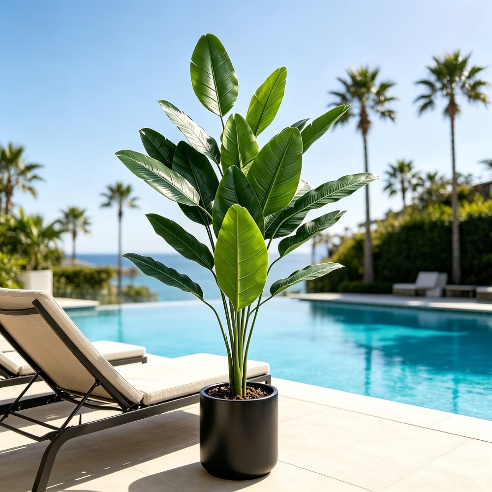 Fiddle Leaf Fig - شجرة موز صناعية عملاقة بطول 105