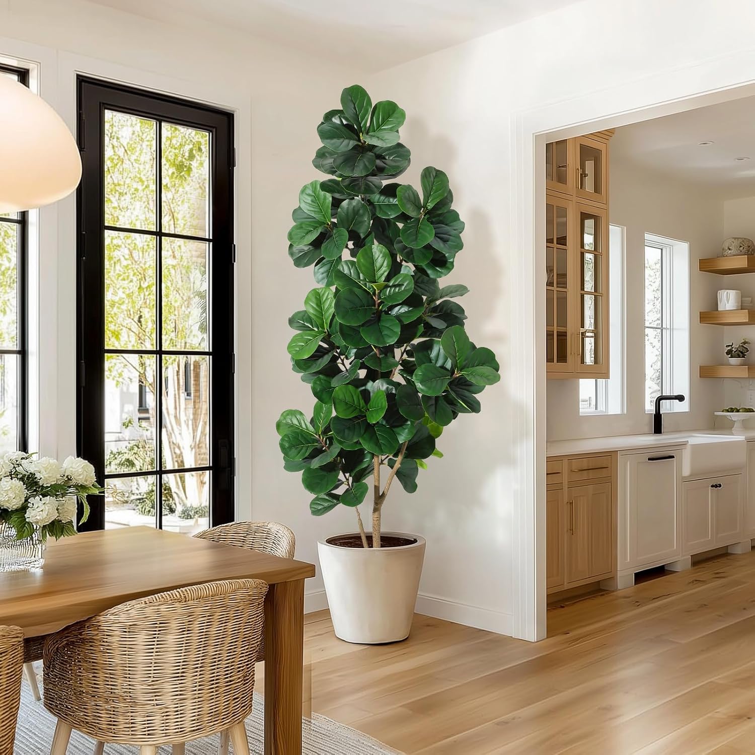 Fiddle Leaf Fig - 4FT/5FT/6FT/7FT كمان ورقة شجرة التين الاصطناعية