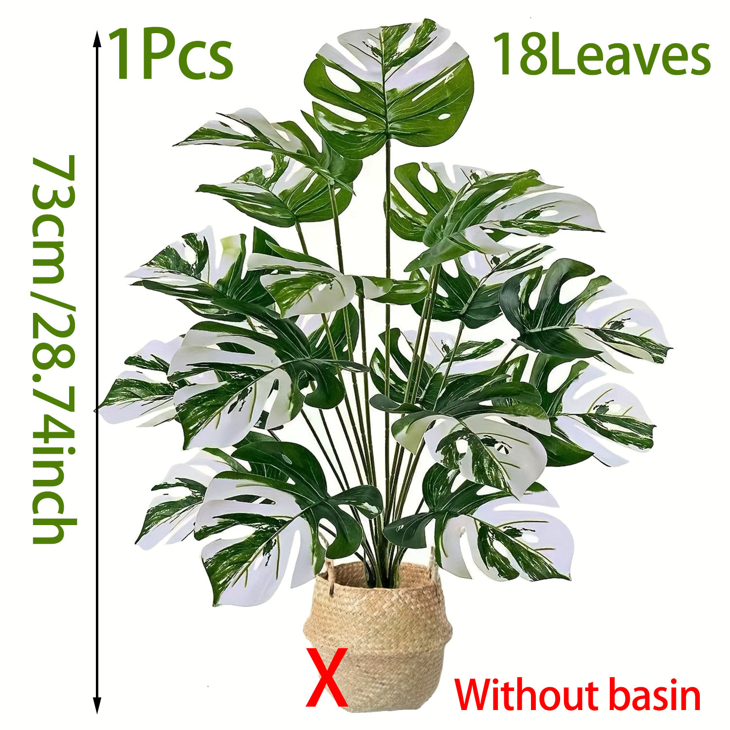 نبات مونستيرا الاصطناعي الواقع - مراجعة Fiddle Leaf Fig وسعره
