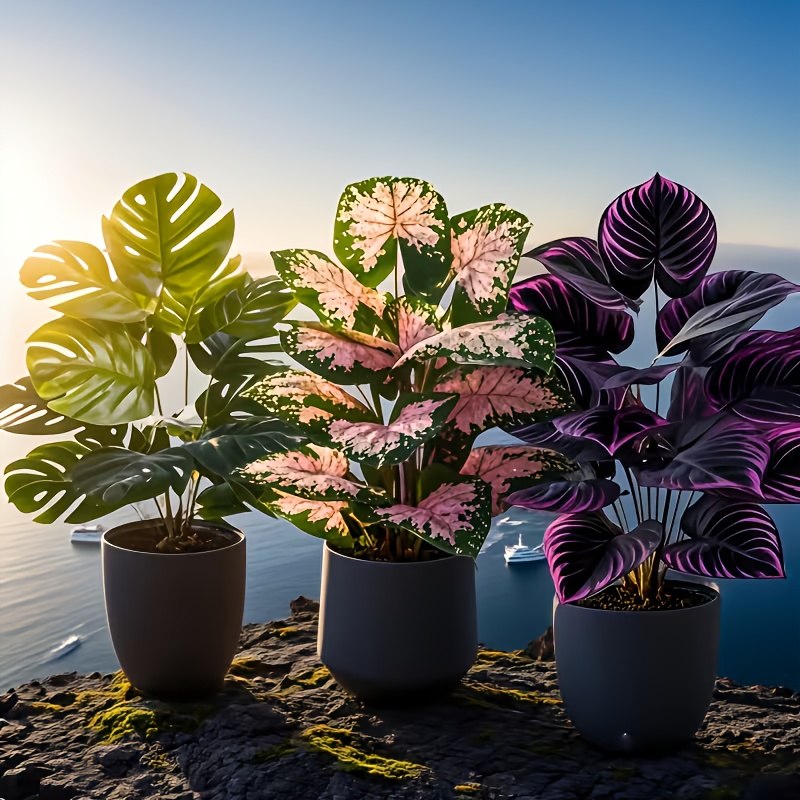 مجموعة من 3 نباتات اصطناعية مت - مراجعة Fiddle Leaf Fig وسعره